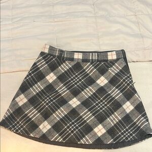 Forever 21 Black and White A-Line Mini Skirt